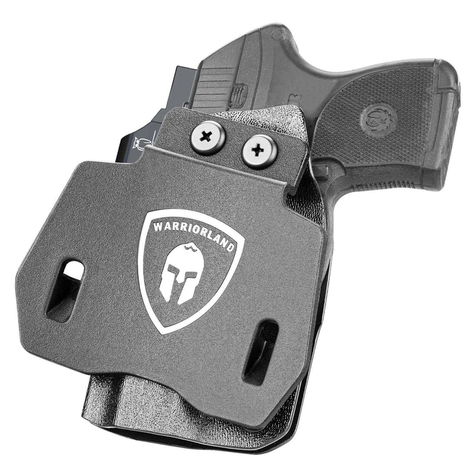 OWB Holster Optics Cut Fit Ruger LCP Max Pistol, Outside Waistband Open Carry Max .380 Holster with 1.75 Inch Paddle, Adj. Retention & Cant, Right Hand|WARRIORLAND WARRIORLAND