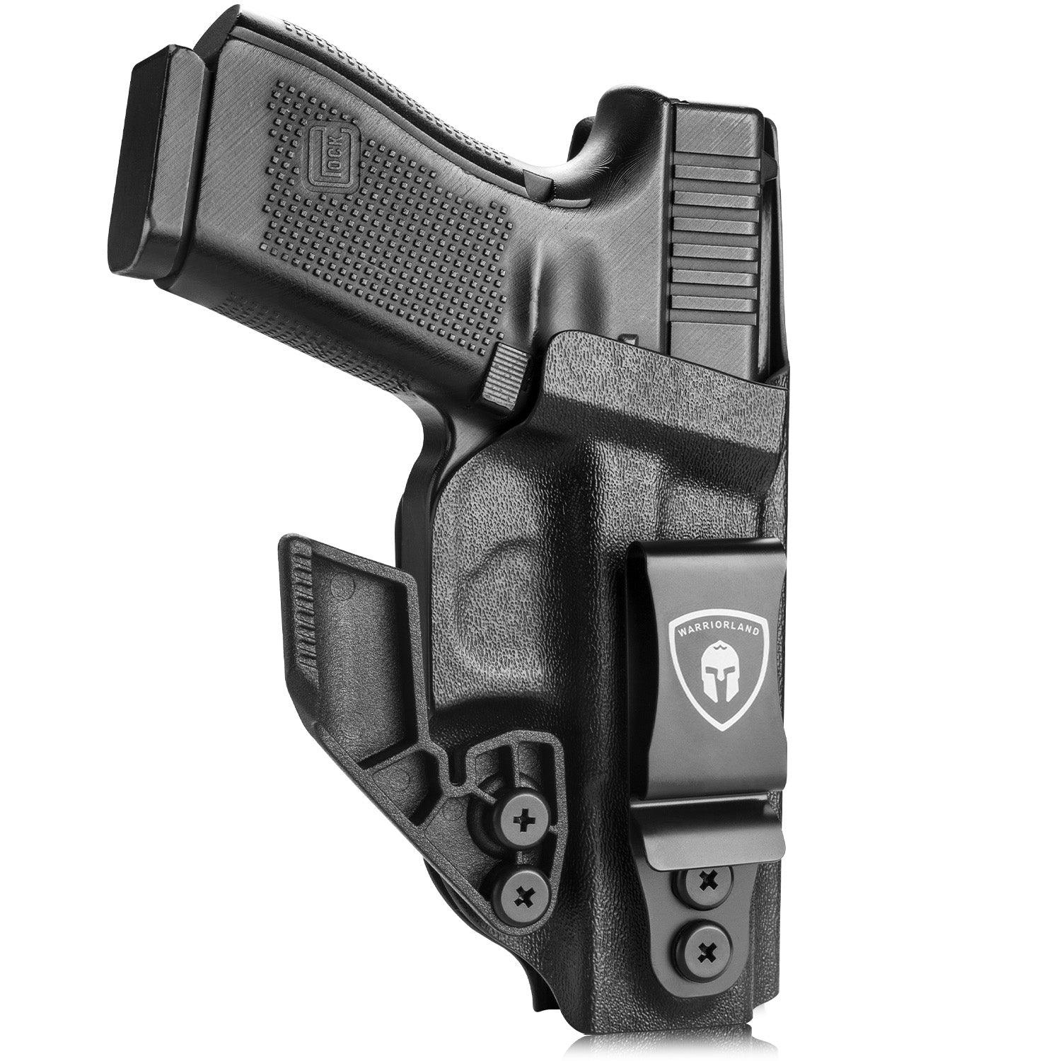 Glock 19/19X IWB Holster with Claw, Metal Belt Clip Holster, 0.06 inch Kydex | Right/Left Hand WARRIORLAND
