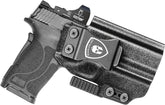 IWB Kydex Holster with Claw Attachment and Optic Cut Fit Smith & Wesson M&P Shield 9mm EZ / .380 EZ Pistol, Inside Waistband Appendix Carry M&P 9mm Shield EZ Holster, Adj. Cant & Retention|WARRIORLAND WARRIORLAND