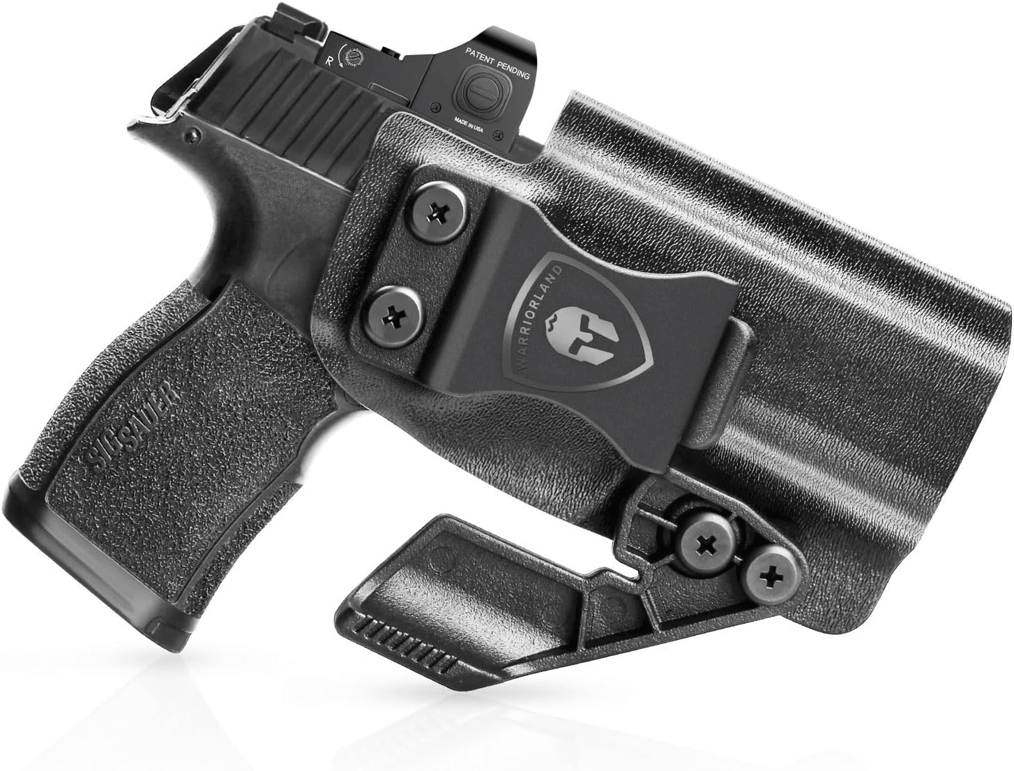 P365 X Macro Holster IWB Kydex Holster Optics Cut Fit: Sig Sauer P365-XMACRO, Inside Waistband Appendix Carry Holster Sig P365 X Macro, Adj. Retention & Cant, Right Hand|WARRIORLAND WARRIORLAND