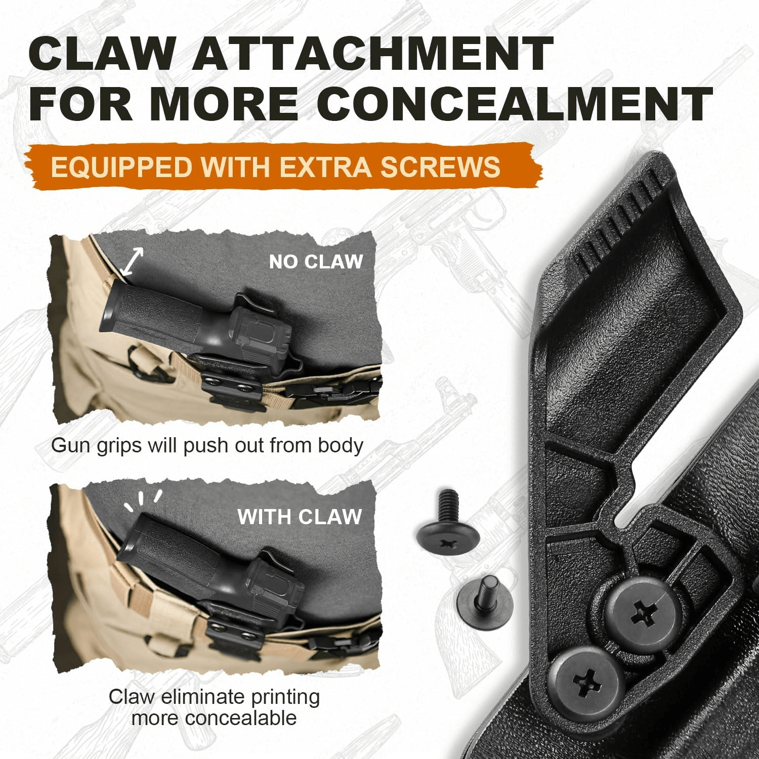 P365 X Macro Holster IWB Kydex Holster Optics Cut Fit: Sig Sauer P365-XMACRO, Inside Waistband Appendix Carry Holster Sig P365 X Macro, Adj. Retention & Cant, Right Hand|WARRIORLAND WARRIORLAND