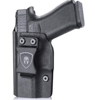 Glock 43X MOS IWB Kydex Holster with Claw, Also Fit 43/43x Red Dot Optics Ready Holster, Appendix Concealment Carry for Fat Guys, Right Hand | WARRIORLAND WARRIORLAND