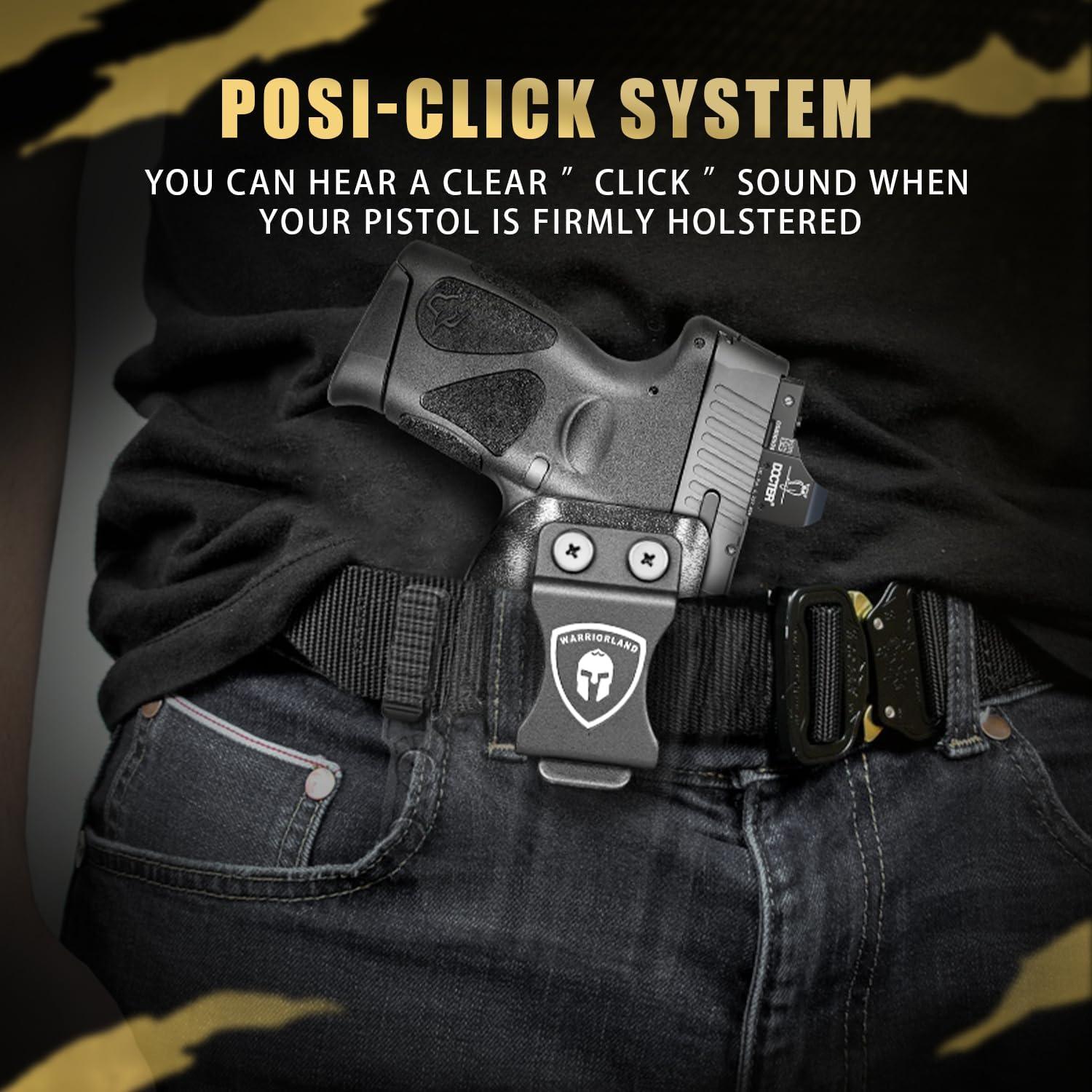 IWB Kydex Holster with Claw Attachment and Optic Cut Fit Taurus G2C Taurus G3C Taurus G3C TORO Taurus G3 Taurus PT111 Millennium G2 Taurus PT140 Millennium G2 Holster, Adj. Cant & Retention, Right Hand|WARRIORLAND WARRIORLAND
