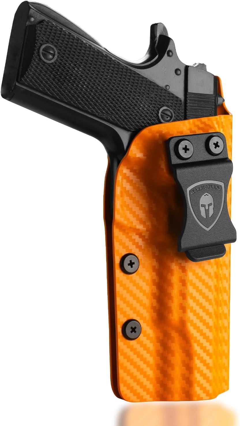 Colorful Carbon Fiber Kydex 1911 .45 ACP Pistol No Rail IWB Tactical Holster | Right Hand | WARRIORLAND WARRIORLAND