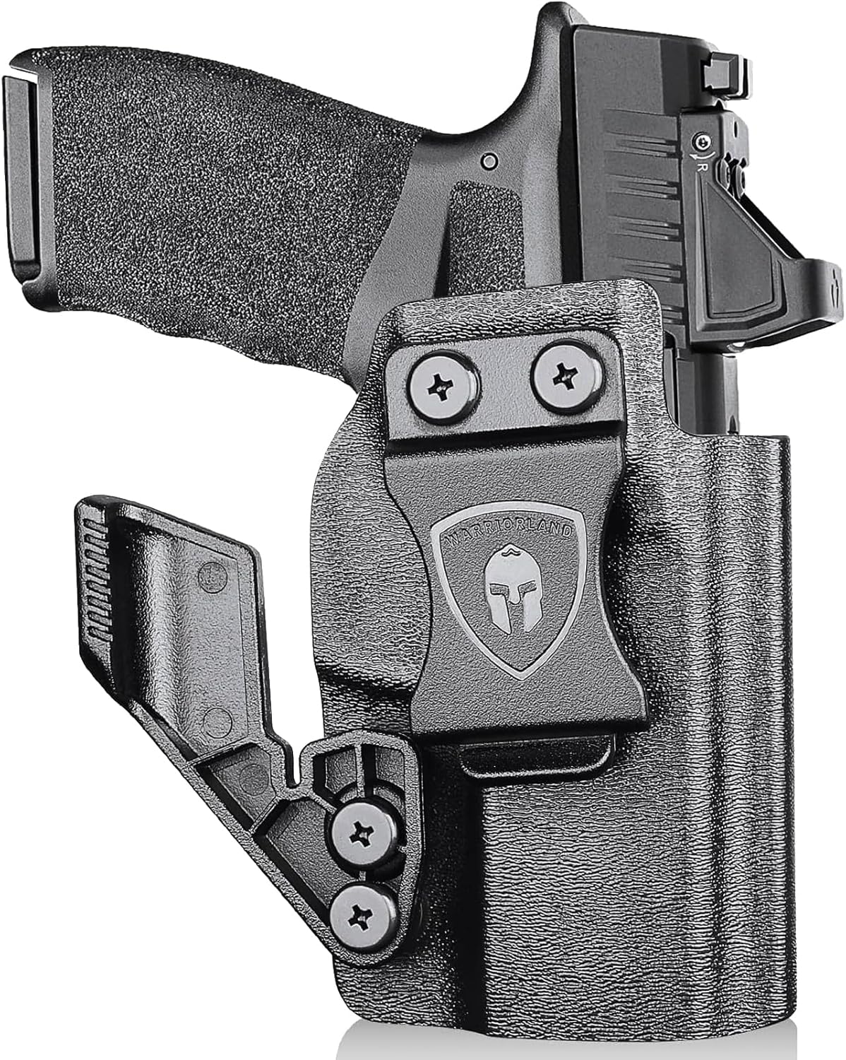 WARRIORLAND IWB Kydex Holster Optic Cut & Claw Compatible with Springfield Hellcat Pro, Inside Waistband Conceal Carry, Adj. Cant and Retention, Right Hand.