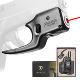 Red Laser Sight Designed to Fit Glock G42 with Holster Combo, Red Beam Sight with Power Indicator, Custom-Made IWB Kydex Holster Right Hand, Windage and Elevation Adjustment, WLS-105|WARRIORLAND WARRIORLAND