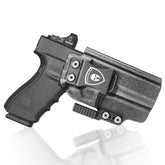 IWB Kydex Holster with Claw Attachment and Optic Cut Fit G20 / G21 (Gen 3 4 5) & G22 Gen 5 Pistol, Inside Waistband Appendix Carry G21 Holster, Adj. Cant & Retention, Right Hand|WARRIORLAND WARRIORLAND