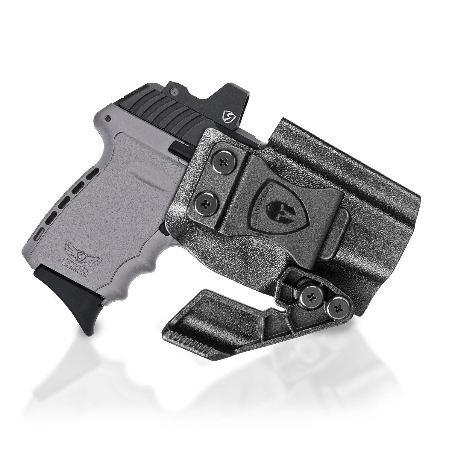 SCCY CPX-1 / CPX-2 w/Claw & Optics Cut, IWB Kydex Holster for SCCY CPX1 & SCCY CPX2, Inside Waistband Appendix Carry, Right Hand|WARRIORLAND WARRIORLAND