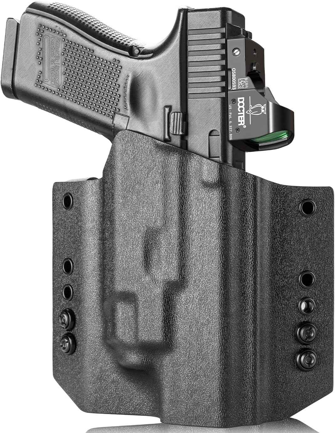 Glock 17/19 TLR8/TLR8A Holster OWB Kydex Holster Fit: Glock 17 G19 G44 G45 GEN 1-5 G23 G32 Gen 3-4 Right Hand | Warriorland