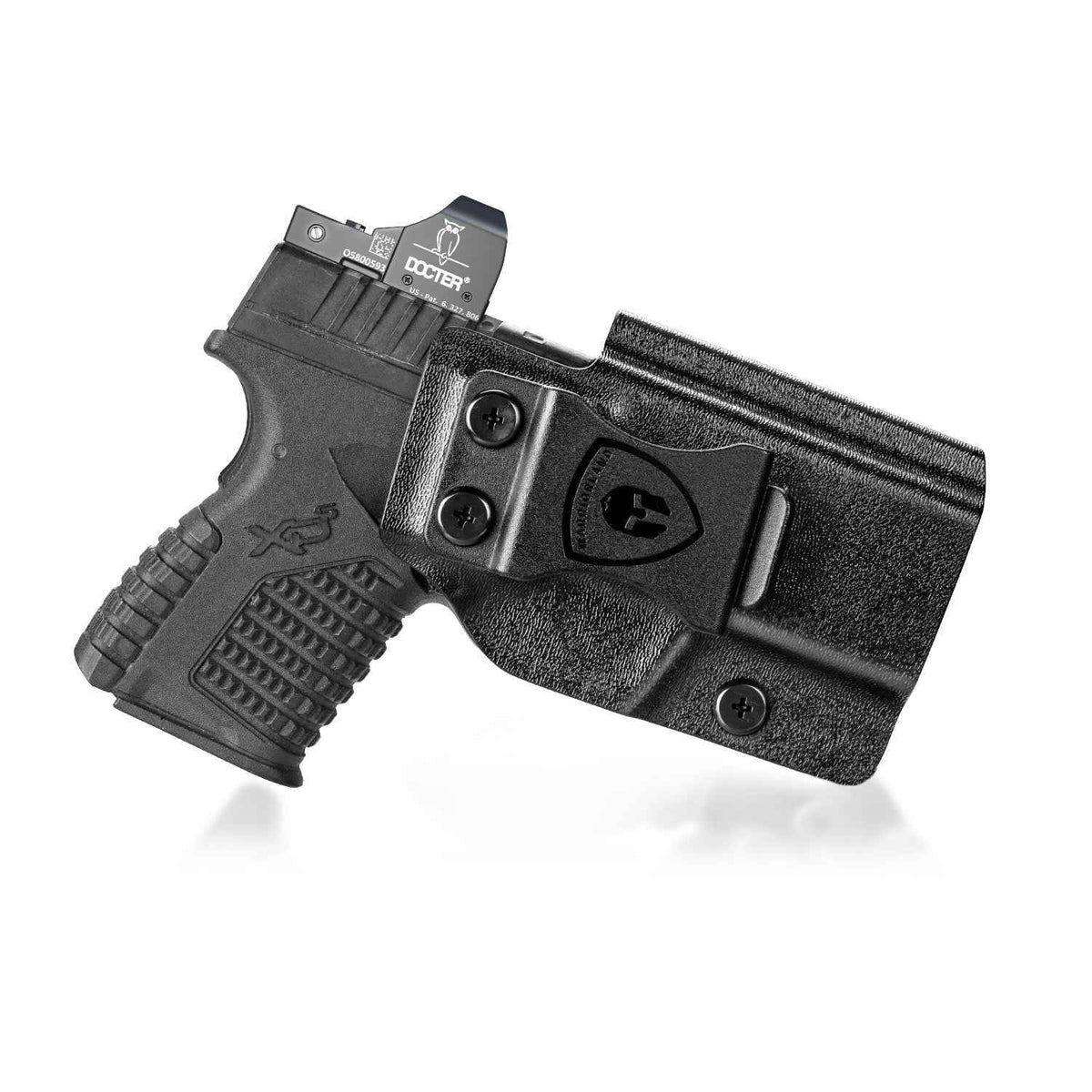 Springfield XD-S 3.3'' Holster IWB KYDEX Holster Optics Cut for Springfield XDS 3.3", Inside Waistband Appendix Carry Holster XDS, Adjustable Cant & 'Posi-Click' Retention, Right/Left Hand Optional|WARRIORLAND