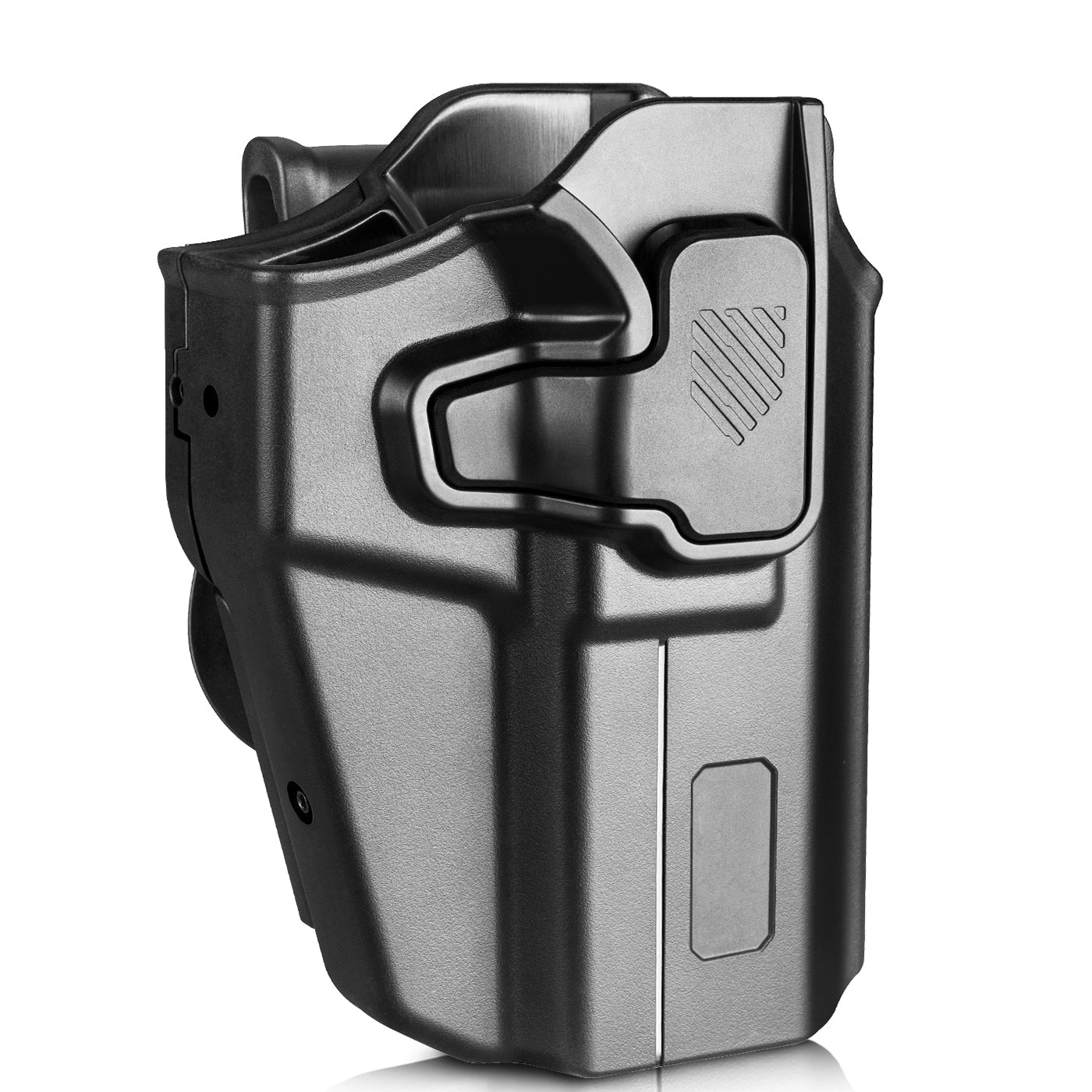 Universal OWB Holster Fit most Gun type Outside Waistband Carry Holster, Adjustable Retention, Index Finger Release,Right Hand WARRIORLAND
