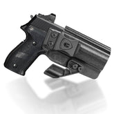 Kydex IWB Holster with claw Optics Cut for P226 LEGION'' Barrel, Inside Waistband Appendix Concealed Carry Holster P226, Adj. Cant & Posi-Click Retention, Right Hand | WARRIORLAND WARRIORLAND