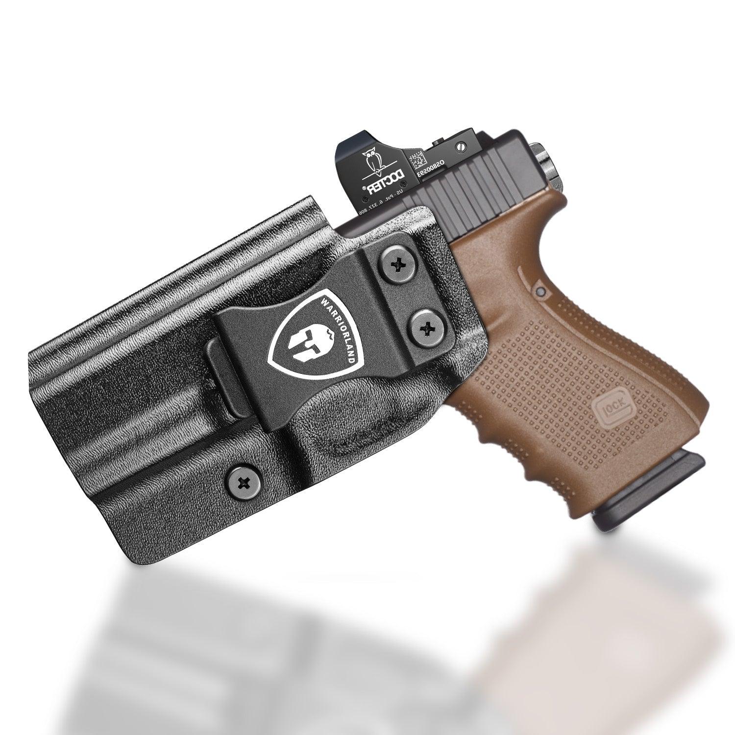 G23 Holster IWB Kydex Holster Optics Cut Fit G23 Gen 1-5 Pistol, Inside Waistband Appendix Carry G23 Gen 5 9mm Holster, Adj. Retention & Cant, Right Hand/Left Hand Optinal|WARRIORLAND WARRIORLAND