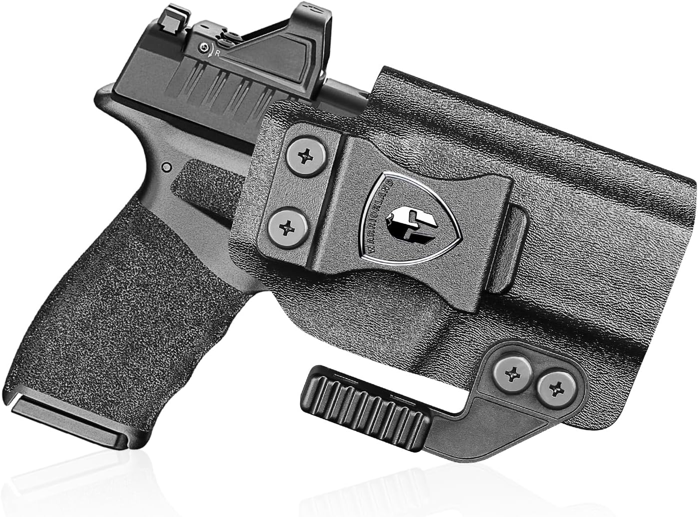 WARRIORLAND IWB Kydex Holster Compatible with Springfield Hellcat Pro, Not Fit Hellcat, Inside Waistband Appendix Conceal Carry, with Claw & Adj. Retention & Cant, Right Hand.