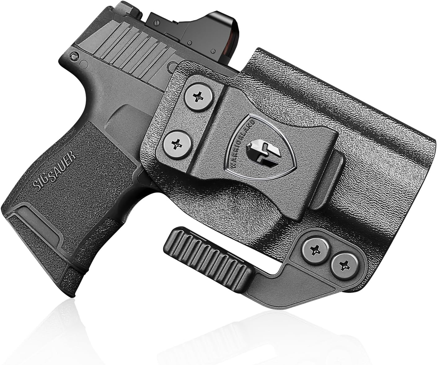 WARRIORLAND IWB Kydex Holster Compatible with Sig Sauer P365 P365 XL P365 SAS P365X P365.380 ACP P365 ROSE.380 ACP, Inside Waistband Appendix Conceal Carry, with Claw & Adj. Retention & Cant, Right Hand.
