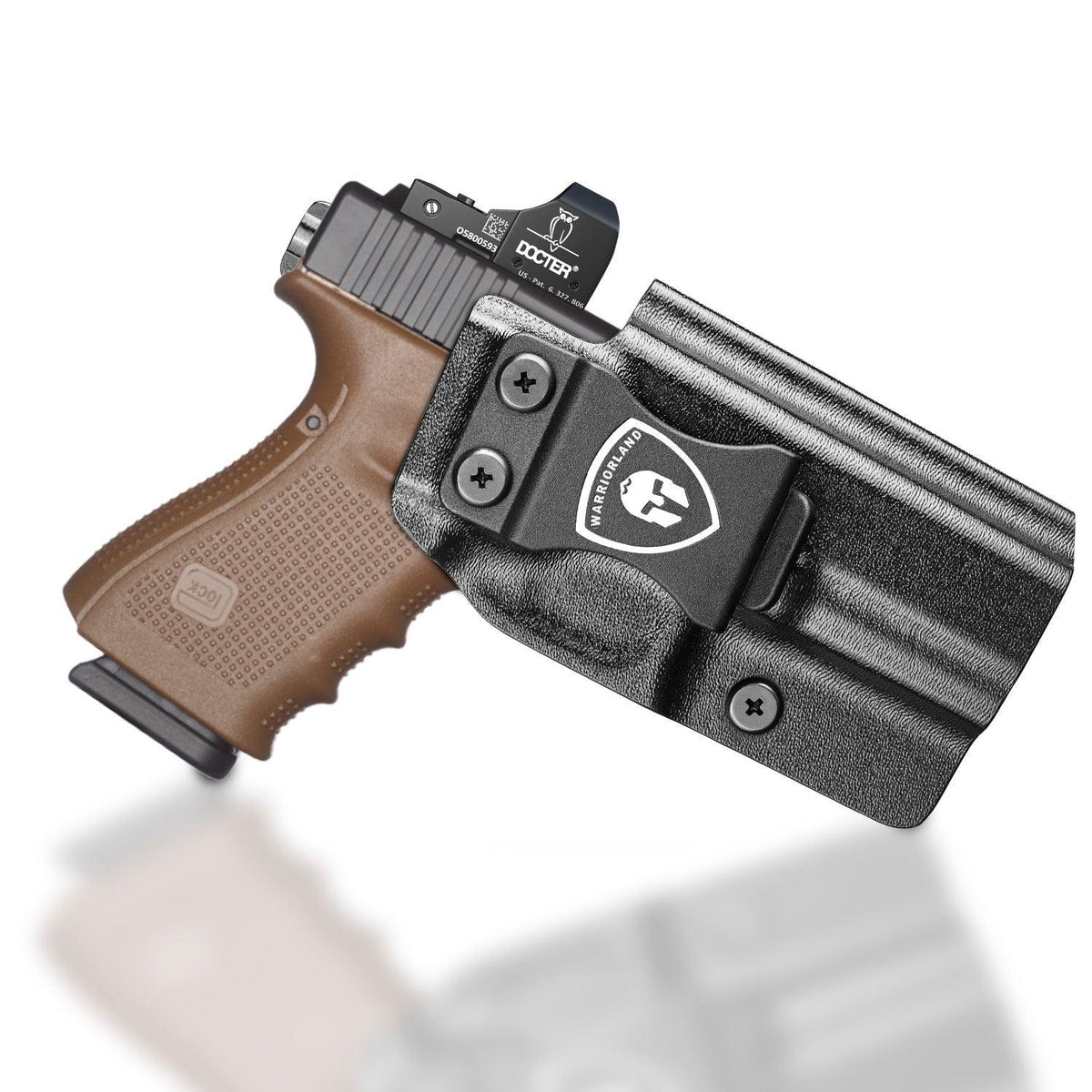 G23 Holster IWB Kydex Holster Optics Cut Fit G23 Gen 1-5 Pistol, Inside Waistband Appendix Carry G23 Gen 5 9mm Holster, Adj. Retention & Cant, Right Hand/Left Hand Optinal|WARRIORLAND WARRIORLAND