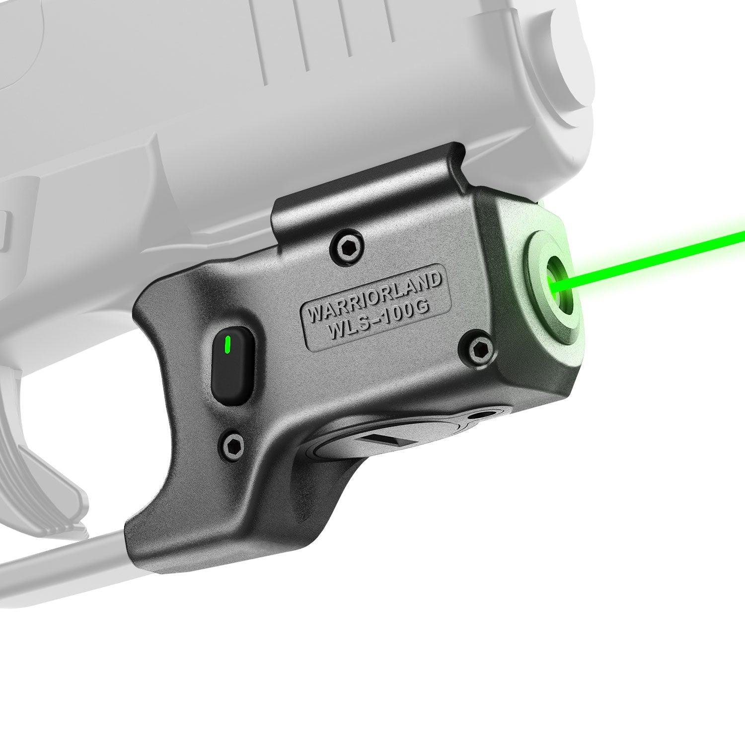 Green Laser Sight Tailored Fit G43X MOS / 48 MOS, Ultra Compact G43X MOS Beam Sight, Gun Sight with Ambidextrous On/Off Switch & Power Indicator, WLS-100G|WARRIORLAND WARRIORLAND