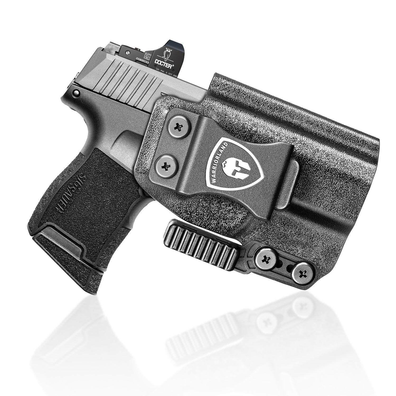 Sig P365 IWB Kydex Holster with Claw Attachment and Optic Cut: Sig Sauer P365 P365 XL P365 SAS P365X P365.380 ACP P365 ROSE.380 ACP, Inside Waistband Appendix Carry P365 Holster, Adj. Cant & Retention, Right Hand|WARRIORLAND WARRIORLAND