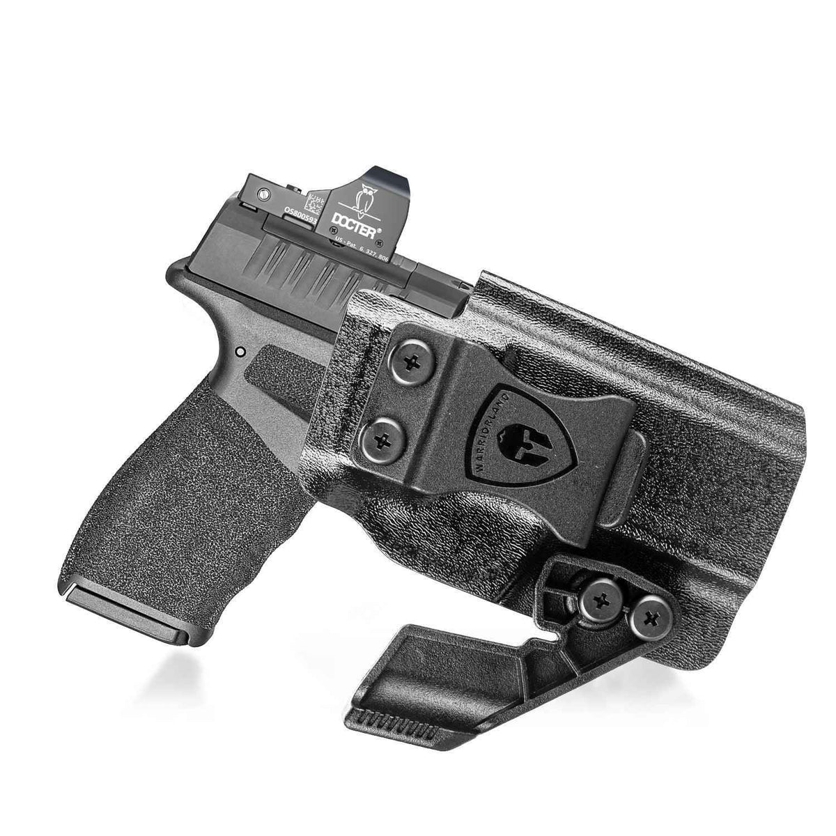 Springfield Hellcat Pro Holster IWB Kydex Holster with Claw Optics Cut: Springfield Armory Hellcat Pro Pistol, Inside Waistband Appendix Carry Pro Holster, Adj. Retention & Cant, Right Hand |WARRIORLAND