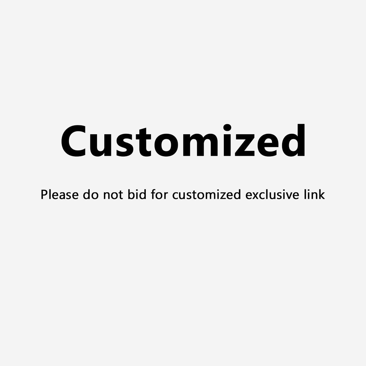 Customized exclusive link.