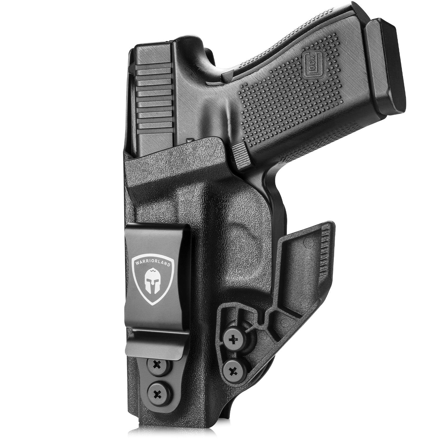 Glock 19/19X IWB Holster with Claw, Metal Belt Clip Holster, 0.06 inch Kydex | Right/Left Hand WARRIORLAND