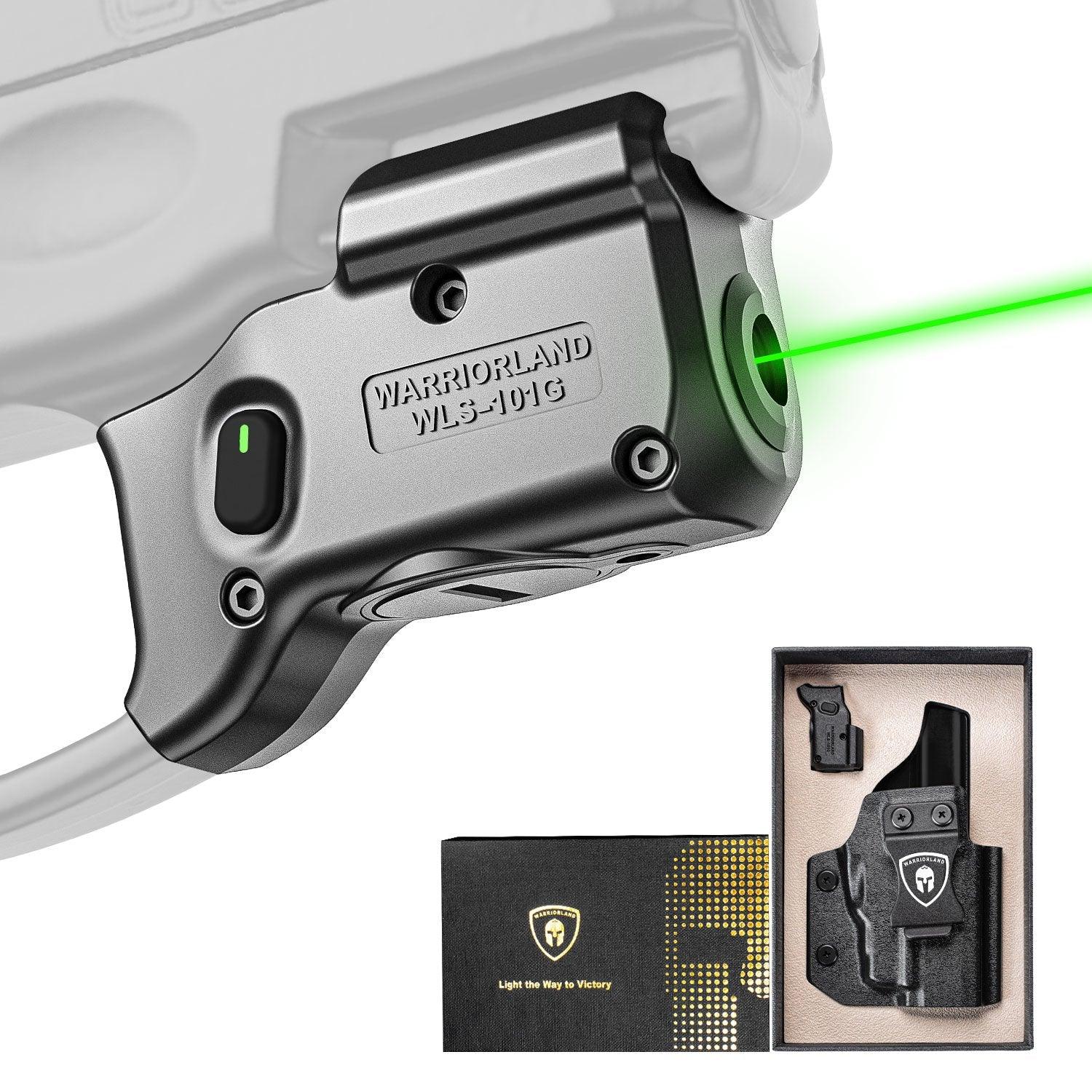 Green Laser Sight and Kydex Holster Combo Tailored Fit Taurus G2C/G3C/PT111 Millennium G2/PT140, Ultra Compact G2C Beam Sight, Gun Sight with Ambidextrous On/Off Switch & Power Indicator|WARRIORLAND WARRIORLAND