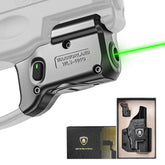 Green Laser Sight and Kydex Holster Combo Tailored Fit Taurus G2C/G3C/PT111 Millennium G2/PT140, Ultra Compact G2C Beam Sight, Gun Sight with Ambidextrous On/Off Switch & Power Indicator|WARRIORLAND WARRIORLAND