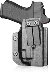 IWB Kydex Holster for Glock 19 with TLR8/ TLR8A, Fit Glock 17/19 Gen 3-5, 23/32 Gen 3-4 & 19X/ 44/45, Inside Waistband Conceal Carry, Optic Cut, Adj. Cant & Retention, Right Hand.
