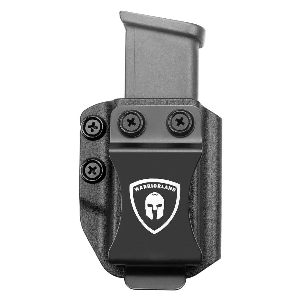 Universal Mag Carrier IWB OWB with 1.75 Inch Steel Clip 9mm/.40/.45ACP/.380 Single Double Stack WARRIORLAND