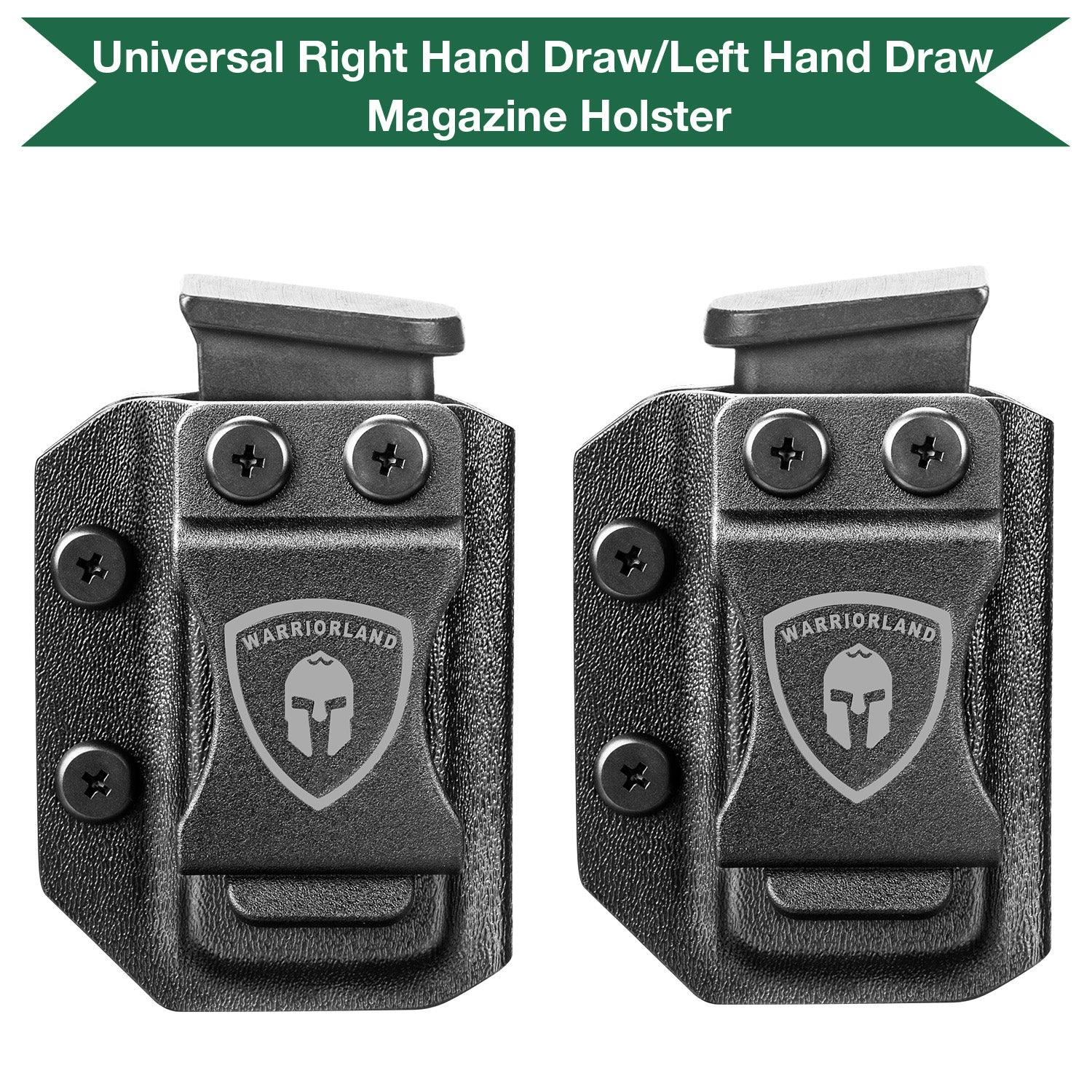 Glock 43X / G43X MOS Mag Carrier IWB/OWB Magazine Holster 9mm/.40 Stack Fit: Glock 43X / 43X MOS Magazine, Not Fit Glock 43|WARRIORLAND WARRIORLAND