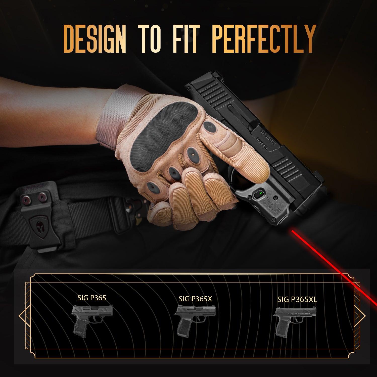 Red Laser Sight,Fit Sig Sauer P365 / P365X / P365XL,Ultra Compact P365 Beam Sight,with Ambidextrous On/Off Switch & Power Indicator|WARRIORLAND WARRIORLAND