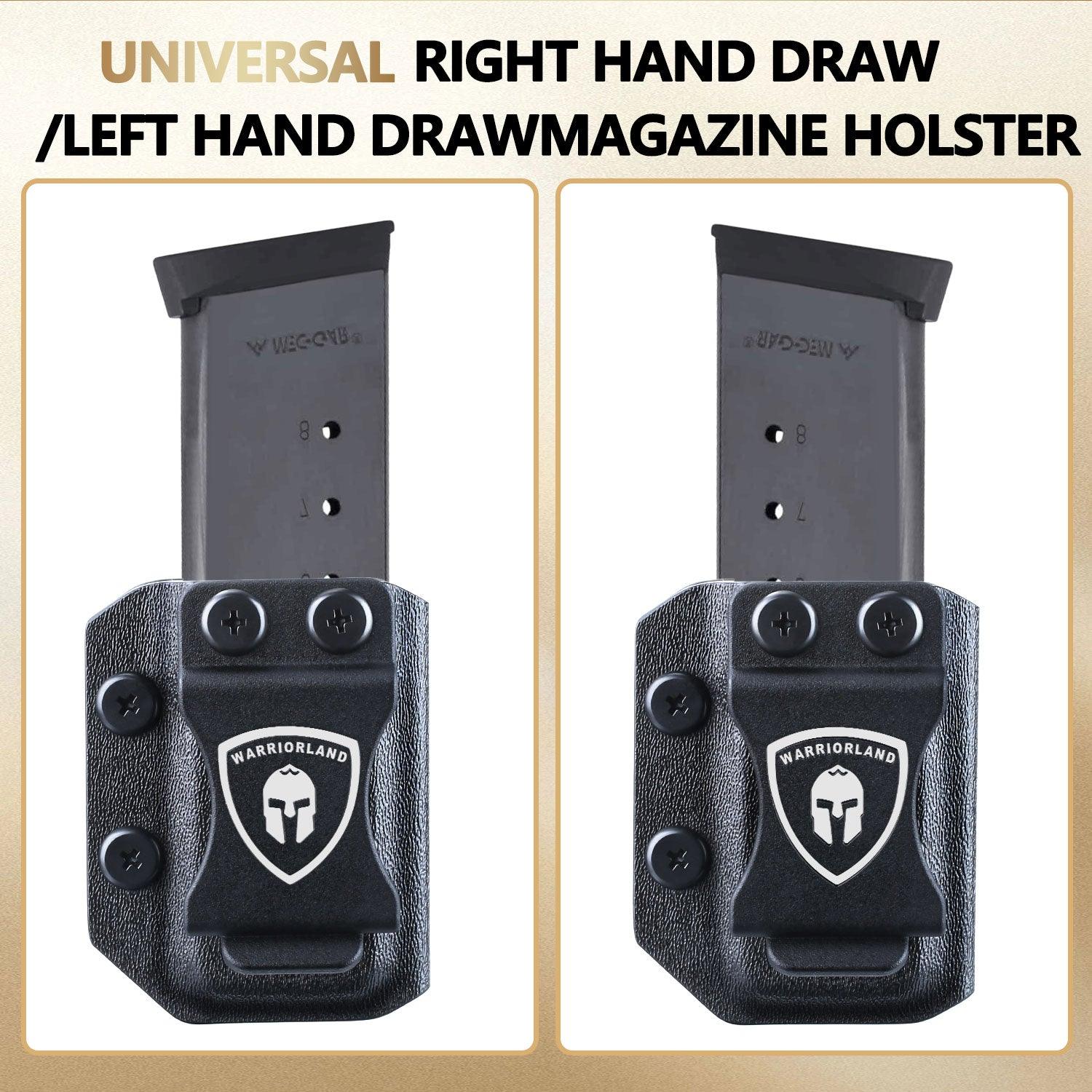 1911 Mag Carrier IWB/OWB .45ACP Single Stack Magazine Holster Fit: 1911 .45ACP Magazine, Right Hand/Left Hand Draw Mag Holder|WARRIORLAND WARRIORLAND