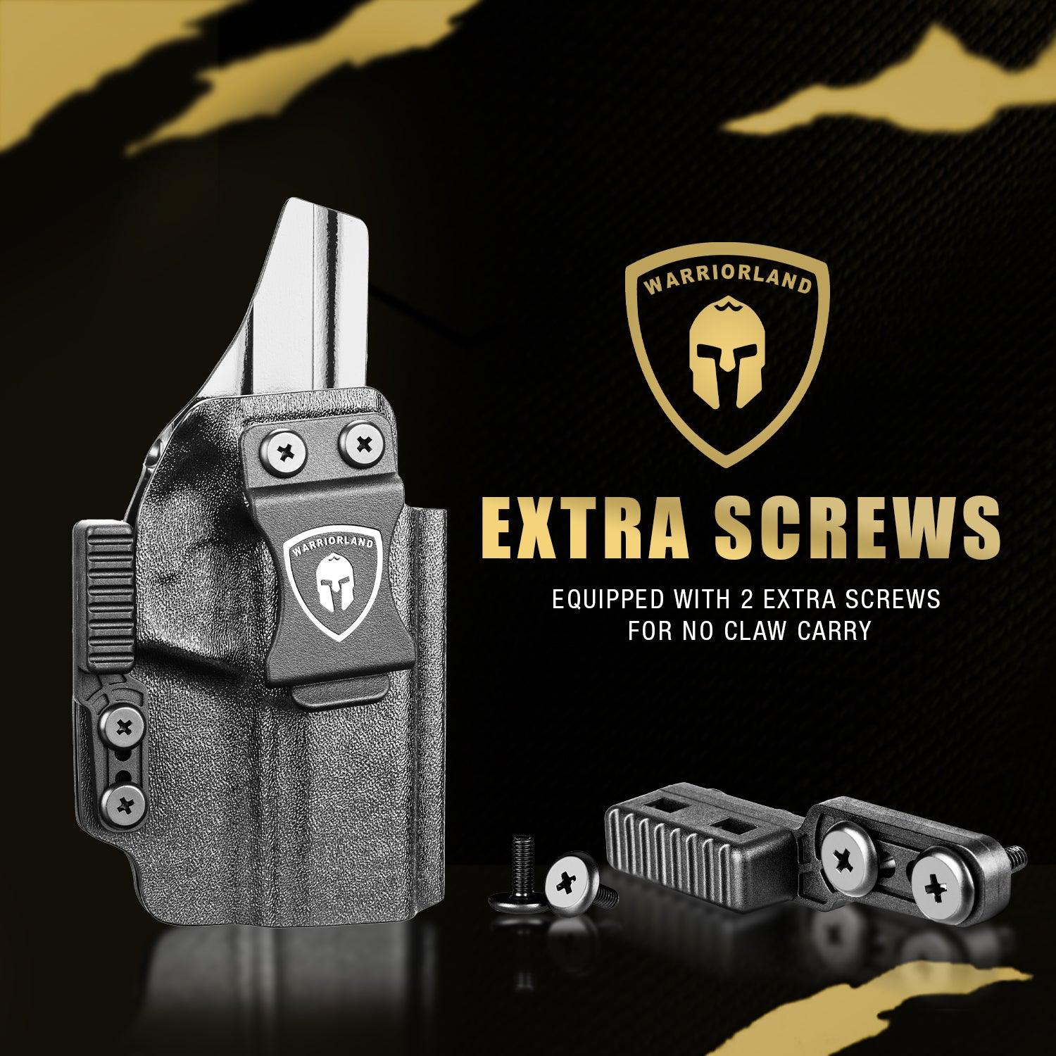 IWB Kydex Holster with Claw Attachment and Optic Cut Fit Smith & Wesson SD9VE & SD40VE Pistol, Inside Waistband Appendix Carry SD9 VE Holster, Adj. Cant & Retention, Right Hand|WARRIORLAND WARRIORLAND