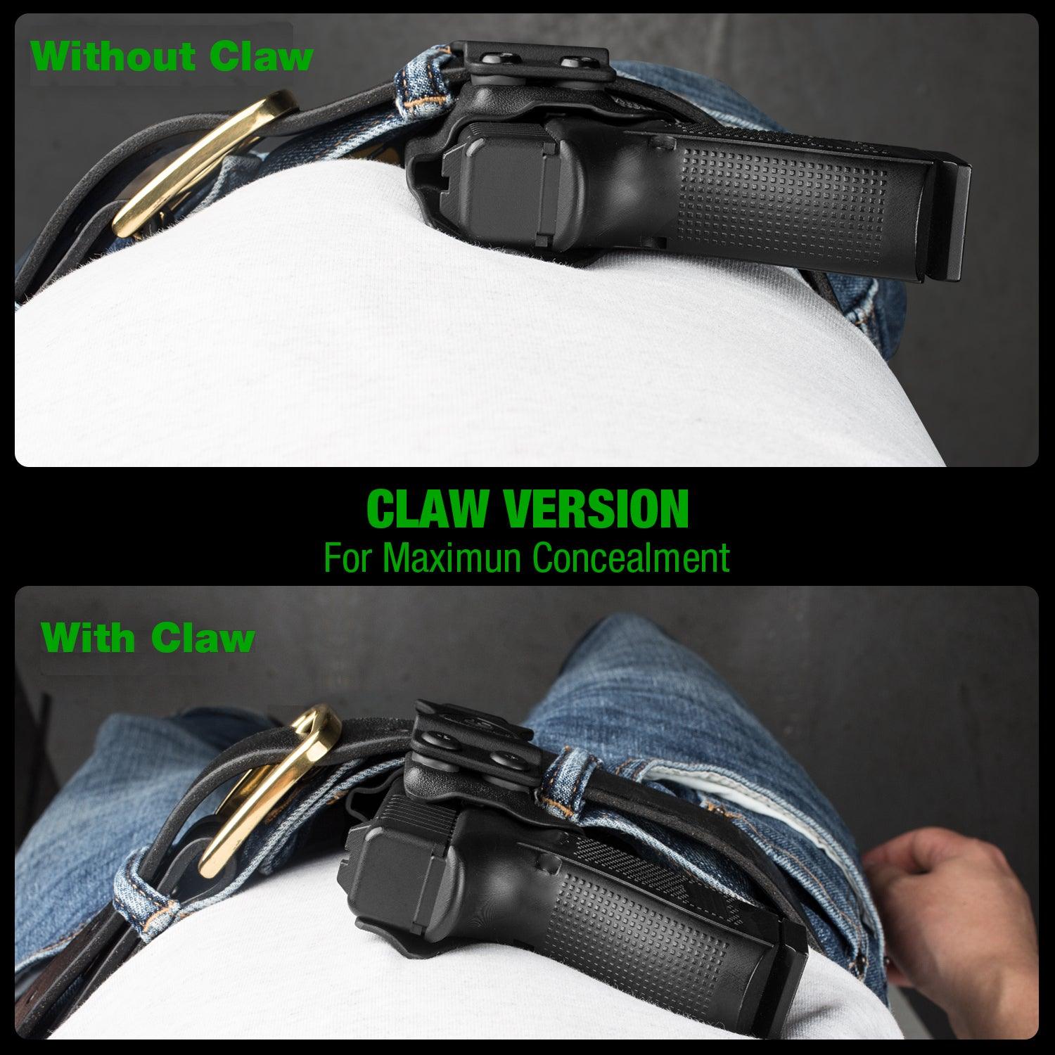 Claw Kit Concealed Carry Wing Only For Warriorland Metal Belt Clip IWB Holsters WARRIORLAND