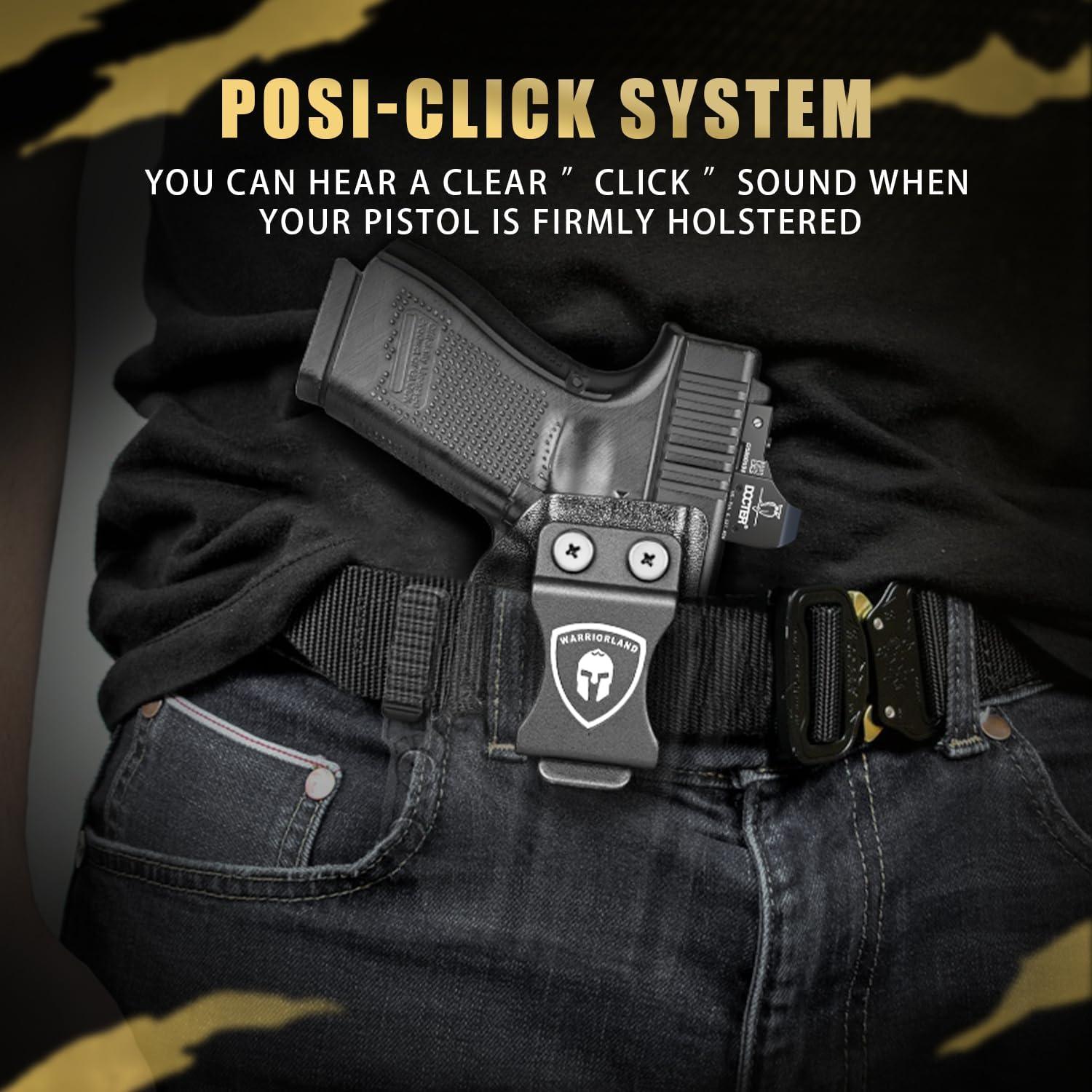 IWB Kydex Holster with Claw Attachment and Optic Cut Fit Taurus G3 Pistol, Inside Waistband Appendix Carry 9mm G3 Holster, Adj. Cant & Retention, Right Hand|WARRIORLAND WARRIORLAND