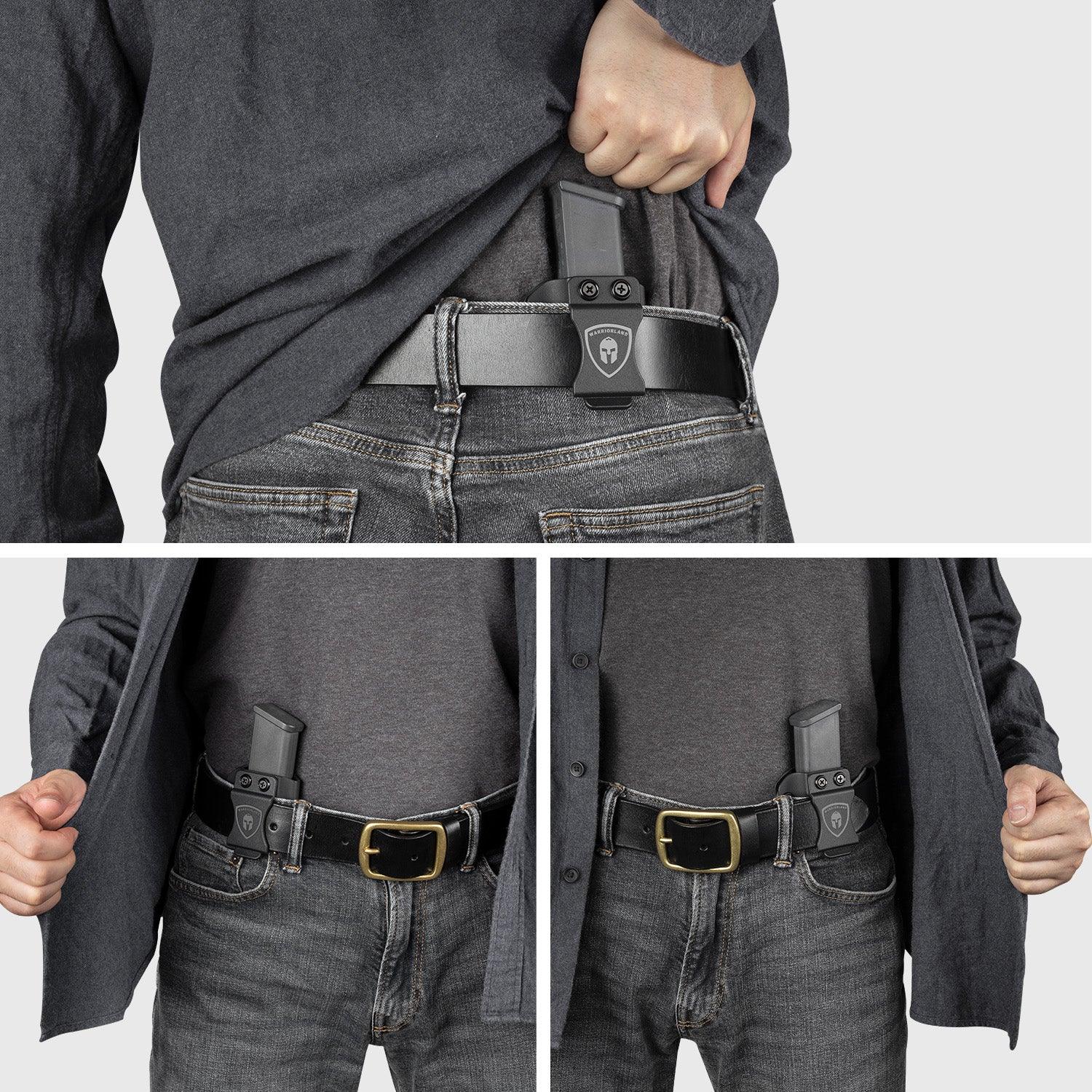 Glock 43X / G43X MOS Mag Carrier IWB/OWB Magazine Holster 9mm/.40 Stack Fit: Glock 43X / 43X MOS Magazine, Not Fit Glock 43|WARRIORLAND WARRIORLAND