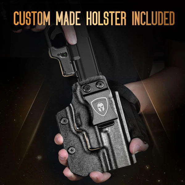 WARRIORLAND Kydex Holster (Only) Fit WLS-104 Laser Sight and Glock 17/19/19X/23/31/32/44/45.