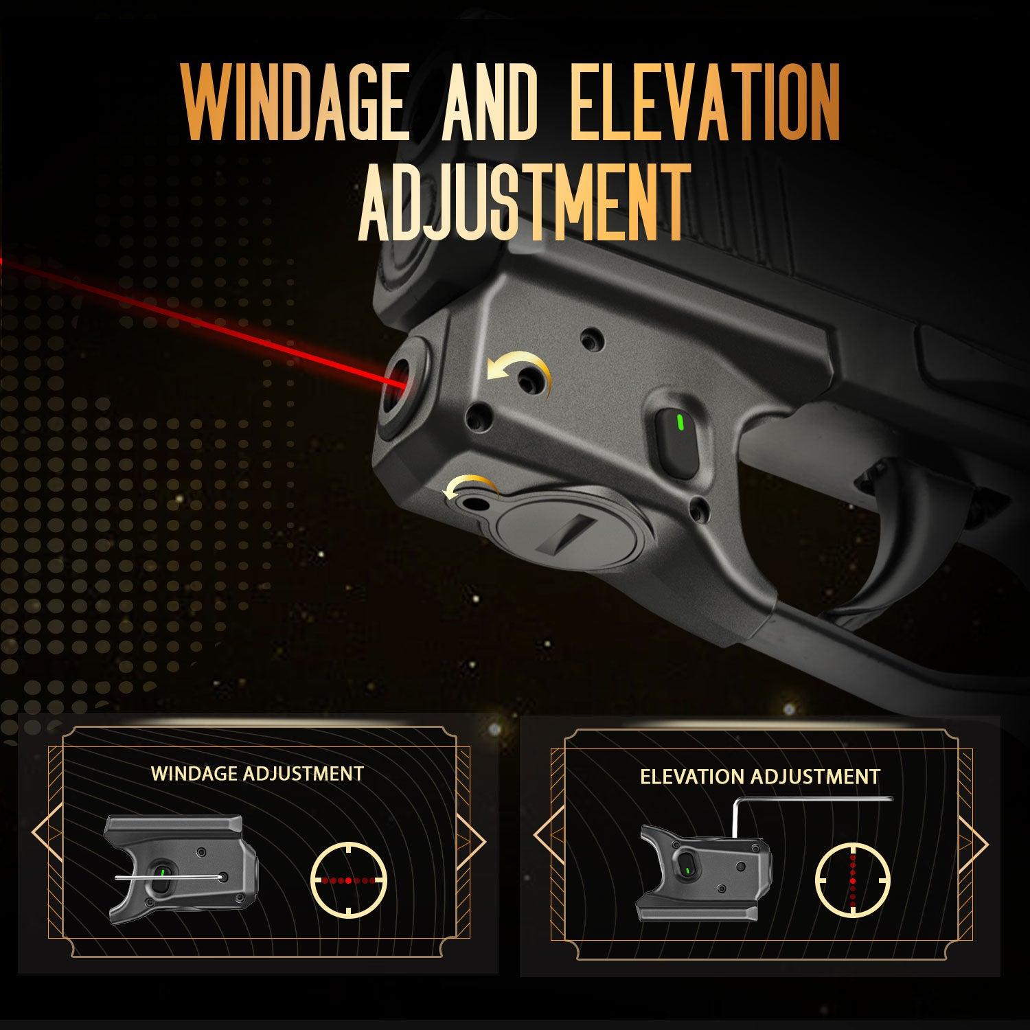 Red Laser Sight,Fit Sig Sauer P365 / P365X / P365XL,Ultra Compact P365 Beam Sight,with Ambidextrous On/Off Switch & Power Indicator|WARRIORLAND WARRIORLAND