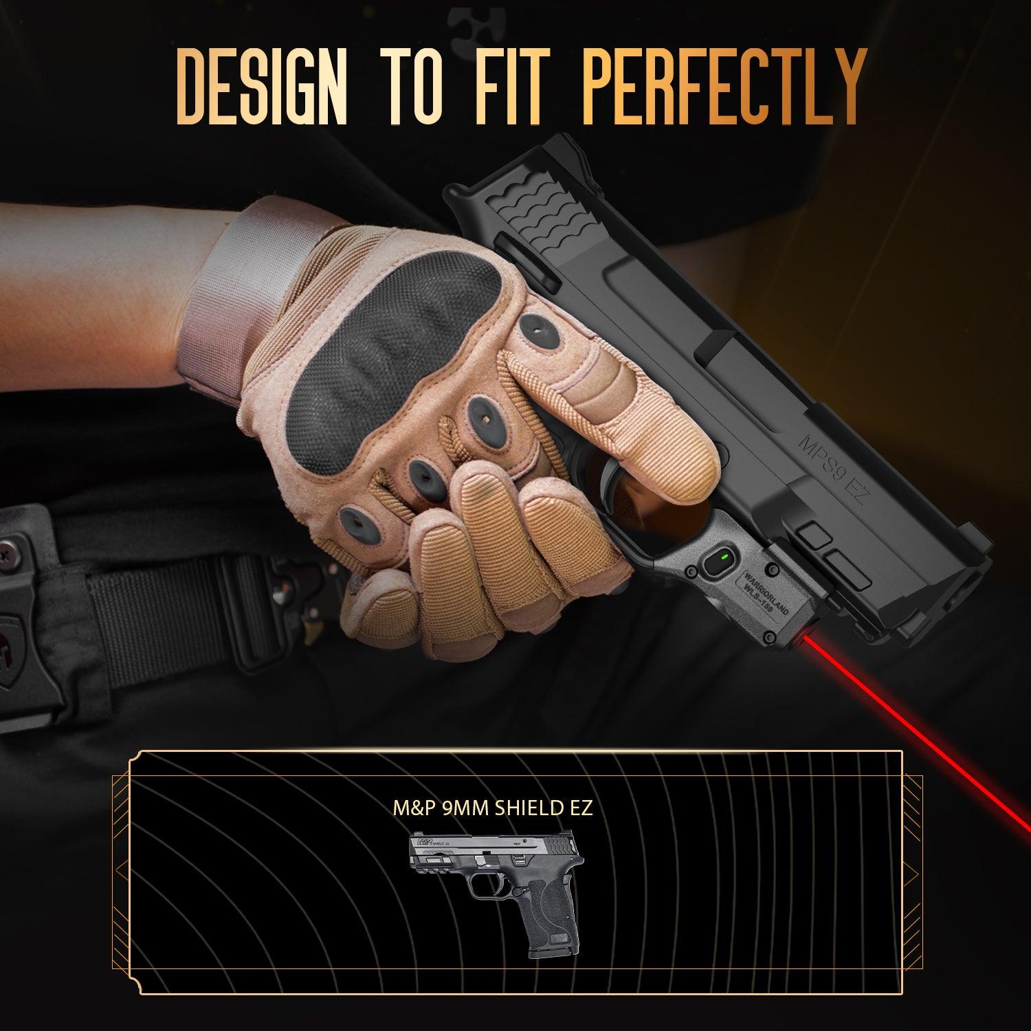 WARRIORLAND Red Laser Sight Fit M&P 9mm / 380 Shield EZ with Kydex Holster, First Red Beam Sight with Power Indicator, M&P 9mm Shield EZ Laser with IWB Holster, WLS-159 w/MP Shield 9 EZ Holster WARRIORLAND