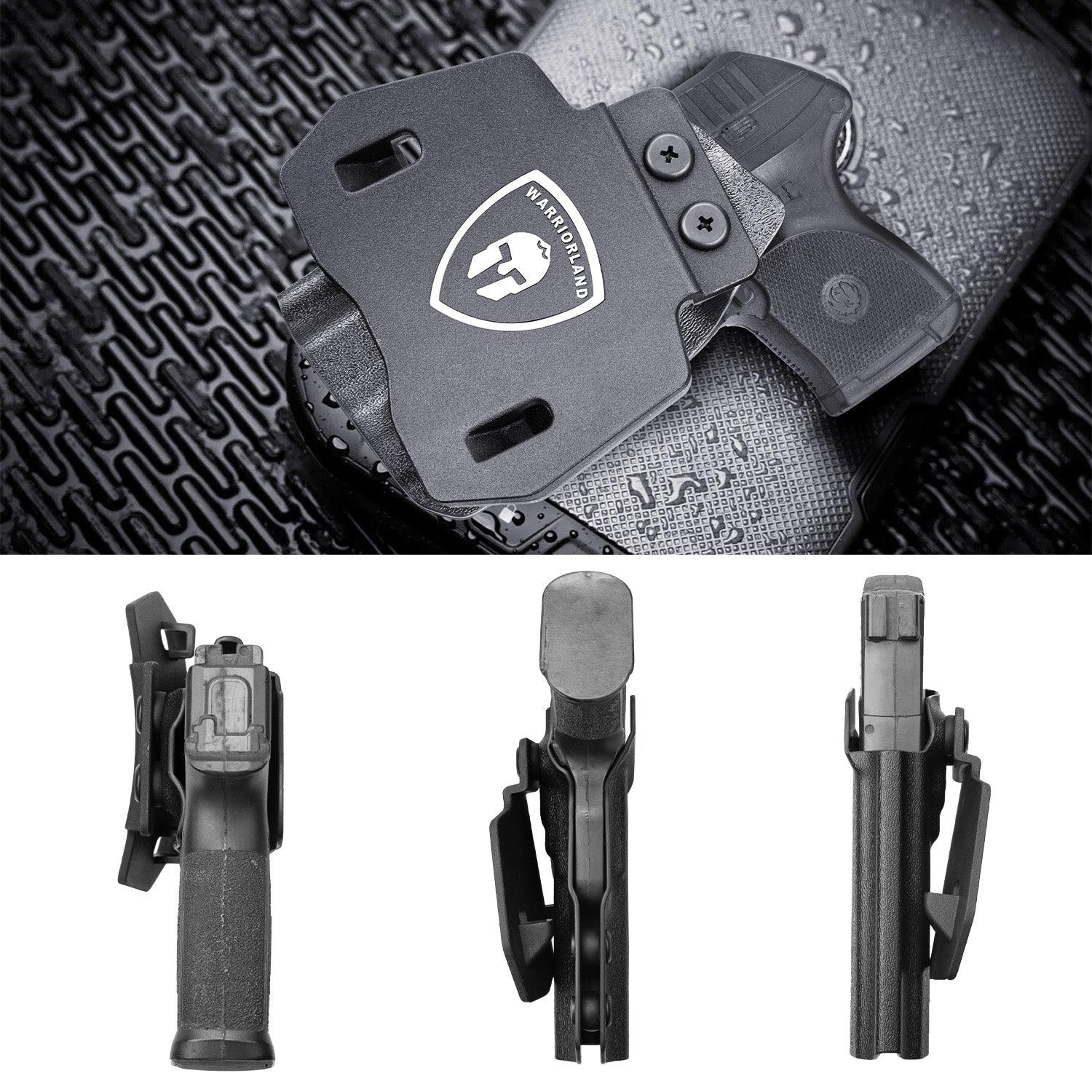 OWB Holster Optics Cut Fit Ruger LCP Max Pistol, Outside Waistband Open Carry Max .380 Holster with 1.75 Inch Paddle, Adj. Retention & Cant, Right Hand|WARRIORLAND WARRIORLAND