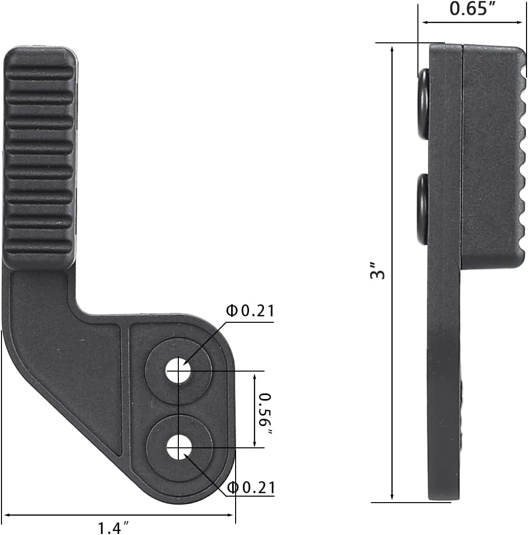 WARRIORLAND Holster Claw Kit for IWB Holsters – Light Concealment Wing for Concealed Carry | Kydex Holster Claw with Hardware Kit | Right & Left Hand Adjustable.