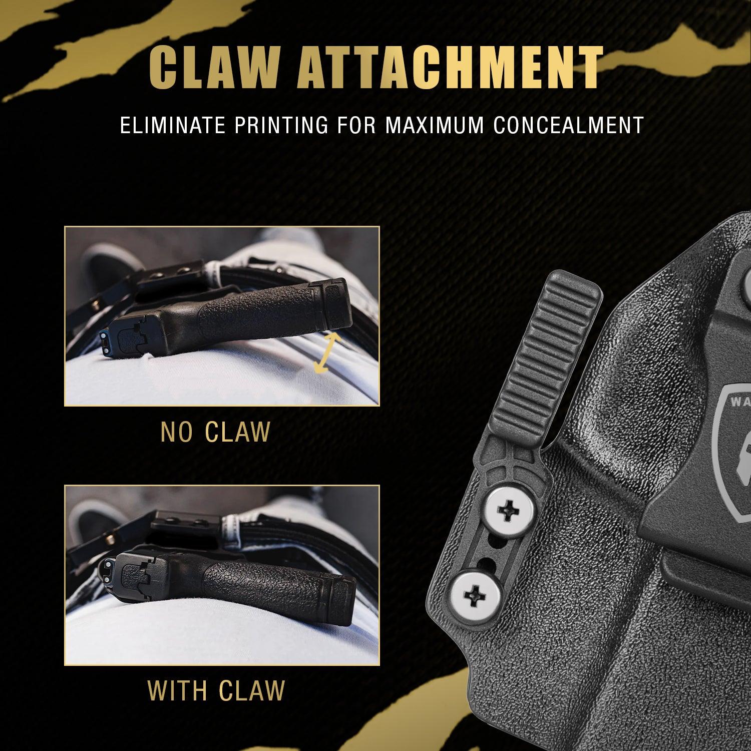 Hellcat Pro Holster IWB KYDEX Holster w/Claw & Optic Cut, Right Hand |WARRIORLAND WARRIORLAND