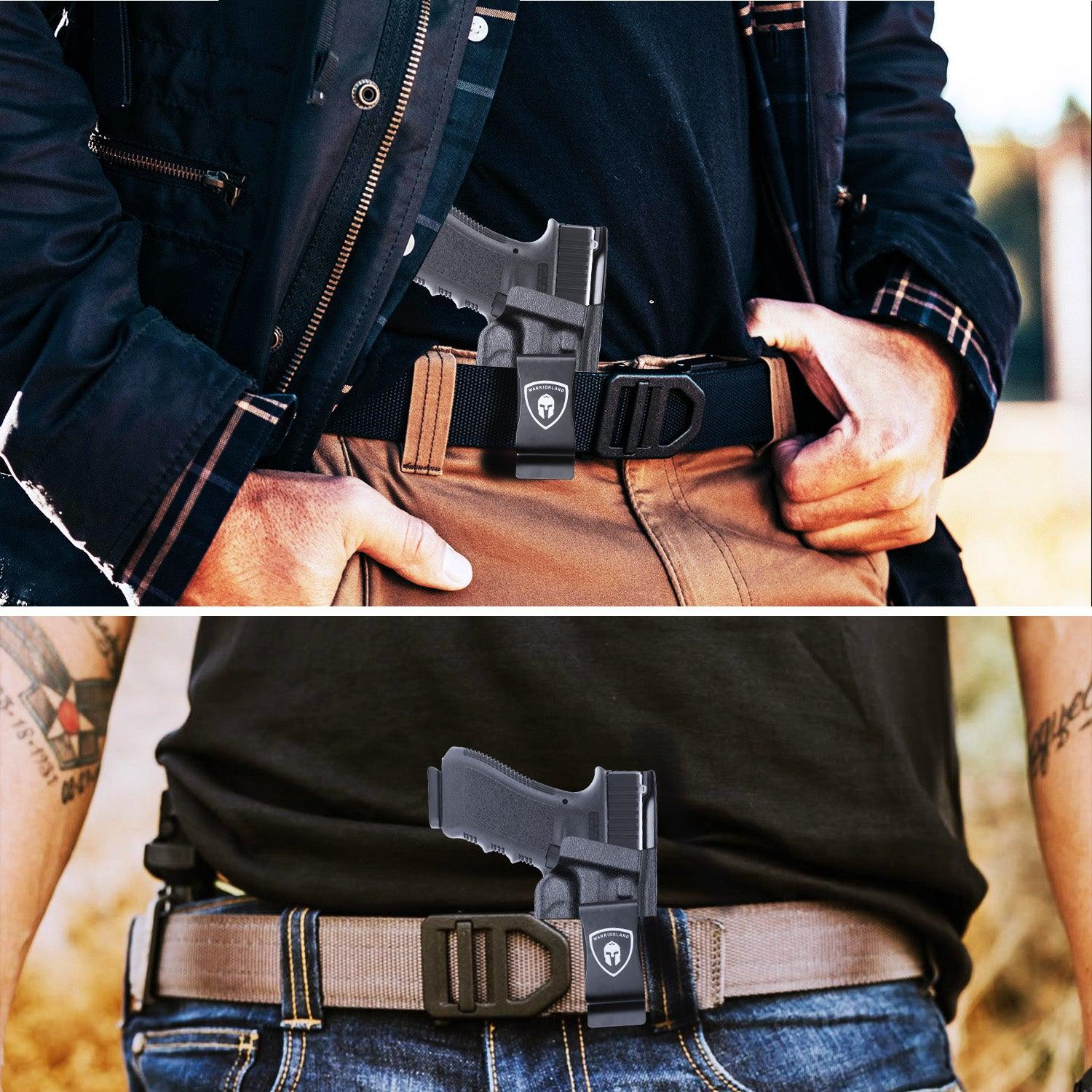 Glock 17 IWB Kydex Holster with Claw, Metal Belt Clip - Optic Ready, 0.06 inch Kydex | Right/Left Hand WARRIORLAND