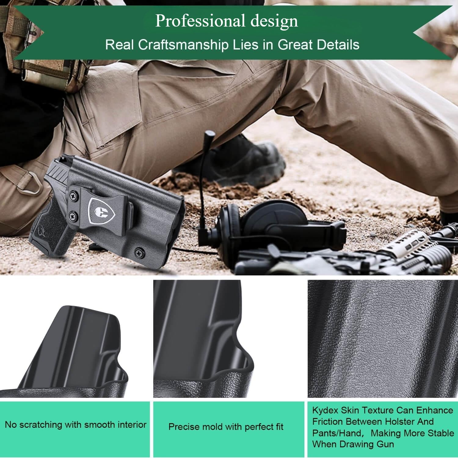 Taurus GX4 IWB Kydex Holster Concealed Carry Right/ Left Handed | WARRIORLAND WARRIORLAND