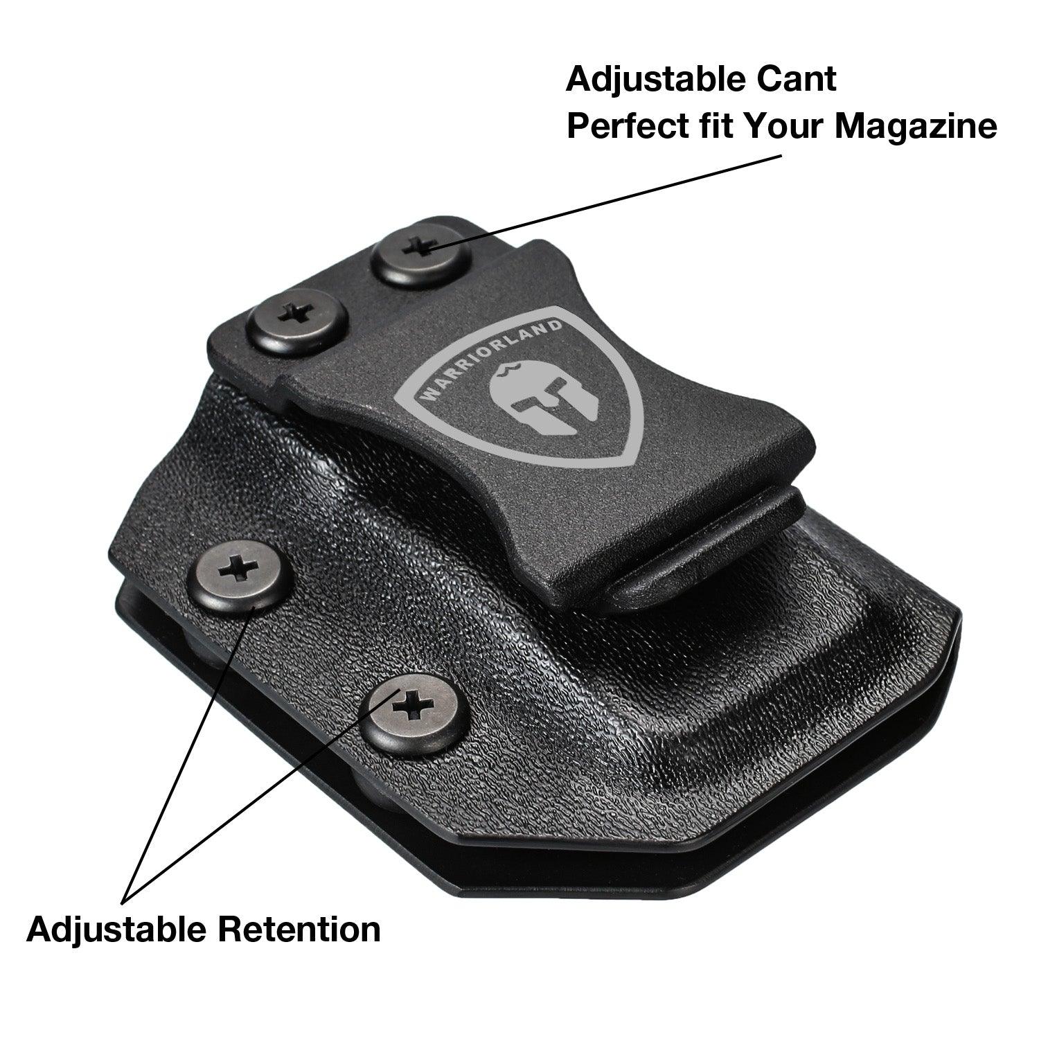 Glock 43X / G43X MOS Mag Carrier IWB/OWB Magazine Holster 9mm/.40 Stack Fit: Glock 43X / 43X MOS Magazine, Not Fit Glock 43|WARRIORLAND WARRIORLAND