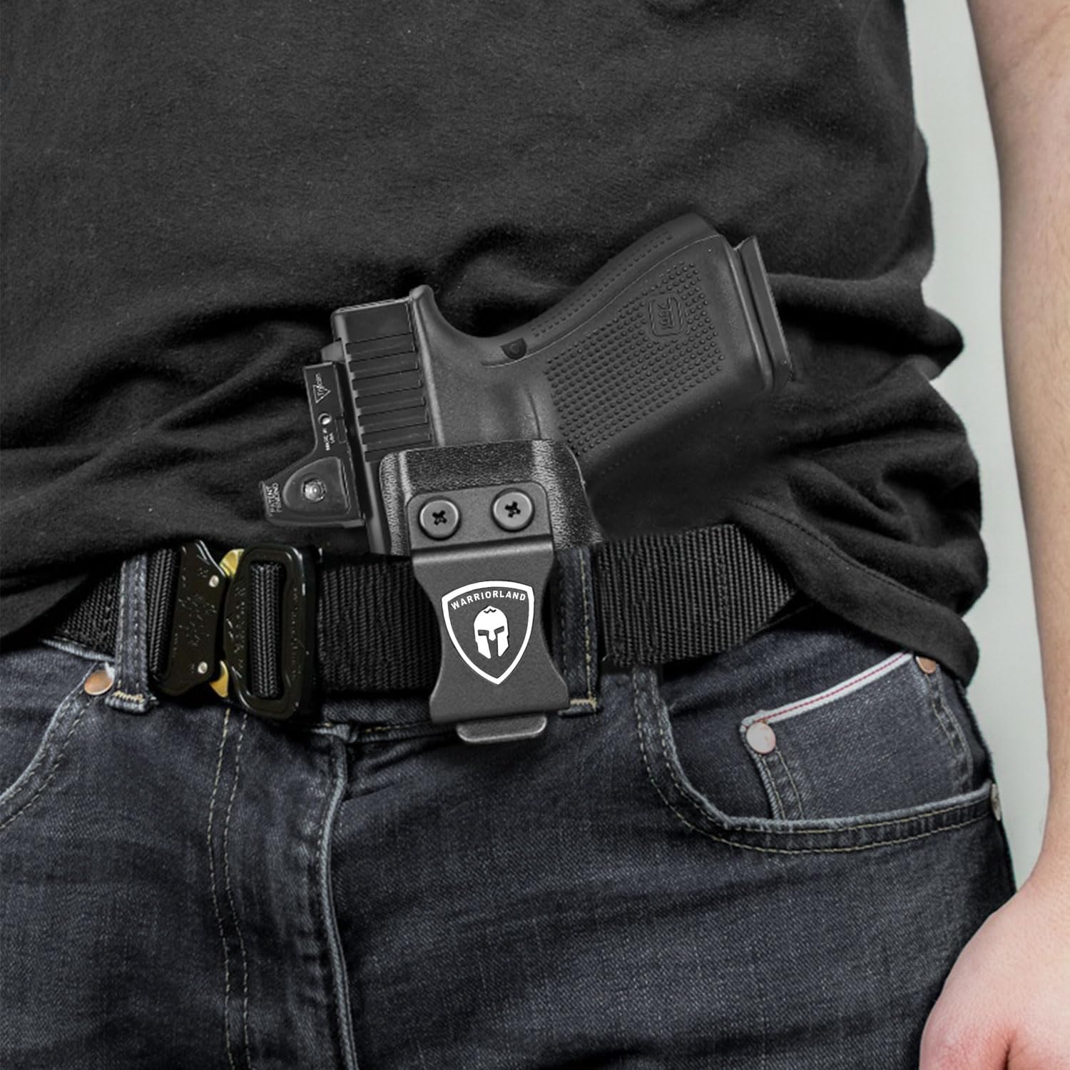 Glock 19/17 Gen 3-5 IWB Kydex Holster | Compatible with Crossbow MA1 & MA2 | Right/Left Hand | WARRIORLAND WARRIORLAND