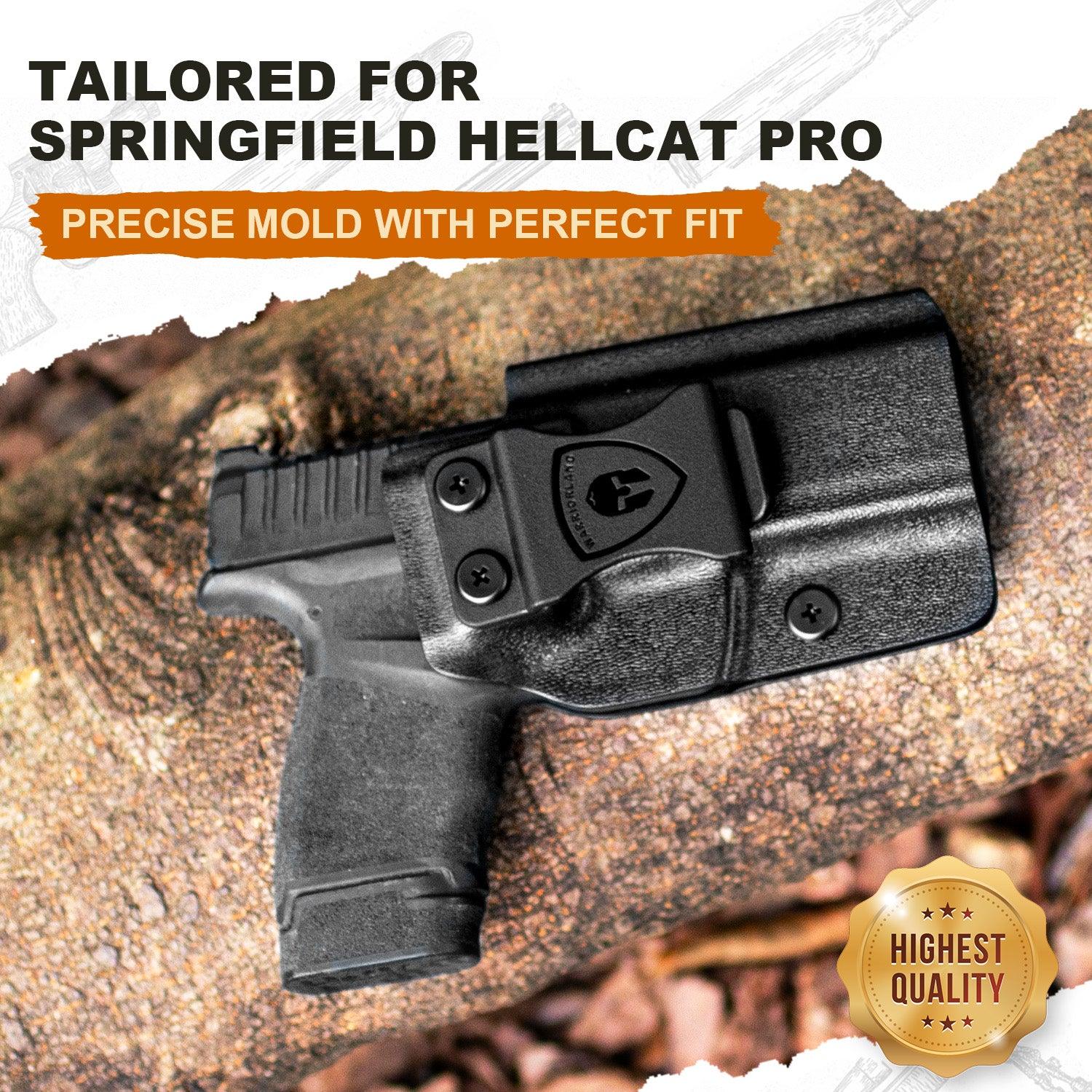 Springfield Hellcat Pro Holster IWB Kydex Holster ,Adj. Retention & Cant, Right/Left Hand Optional|WARRIORLAND WARRIORLAND