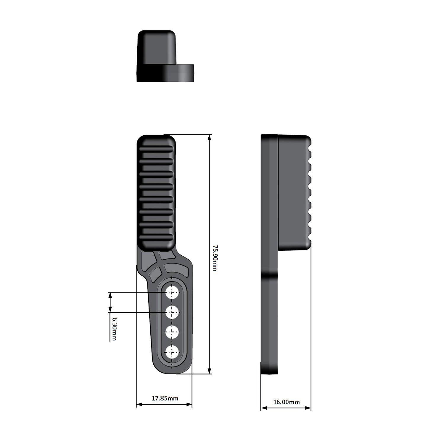 Holster Claw Kit, Light Concealment Wing for IWB Holsters, Kydex Holster Claw with Hardware Kit, Right Hand/Left Hand Combo Claw Kit|WARRIORLAND WARRIORLAND