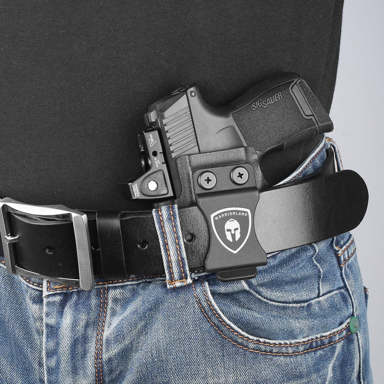 Warriorland Left Hand IWB Holster for Sig P365/P365XL, WLS-103/103G Compatible, Optic Ready Kydex (Holster Only)
