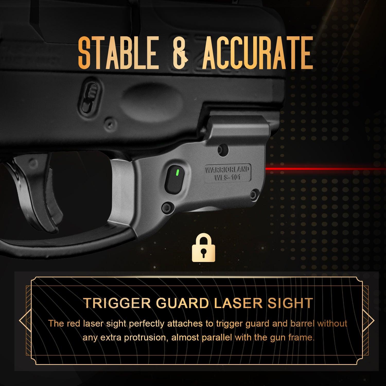 WARRIORLAND Red Laser Sight Tailored Fit Taurus G2C /G3C / PT111 Millennium G2 / PT140/Taurus G3, Ultra Compact G2C Beam Sight, Gun Sight with Ambidextrous On/Off Switch & Power Indicator, WLS-101 WARRIORLAND